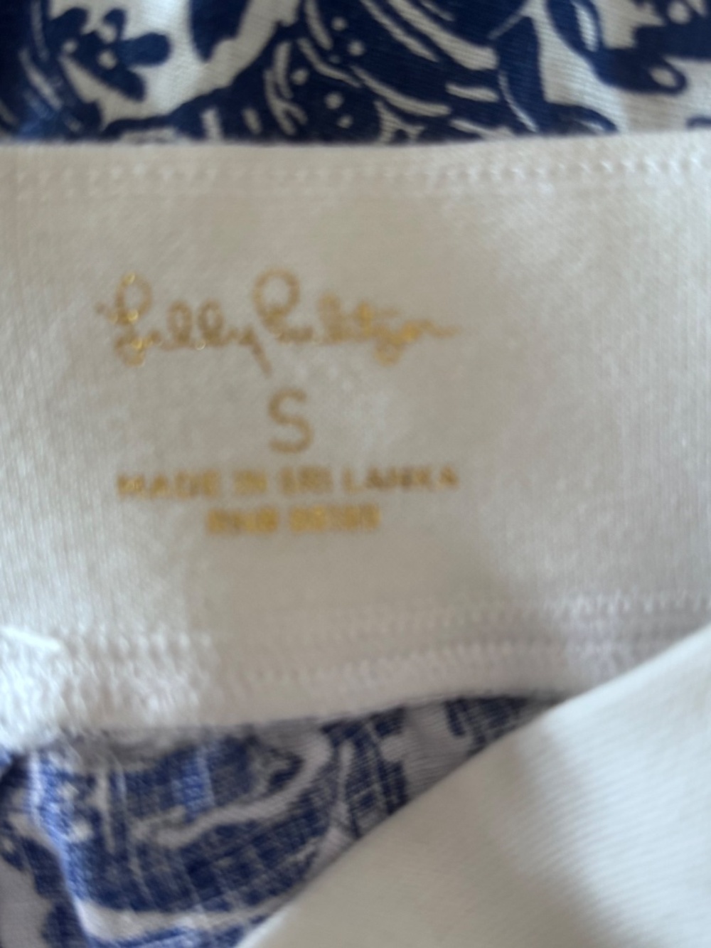 Lilly Pulitzer Beach Linen Palazzo Pants in Blue and White Pattern Size Small - Picture 8 of 9